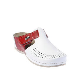 Дамски анатомични чехли MJ-210 бяло/червен